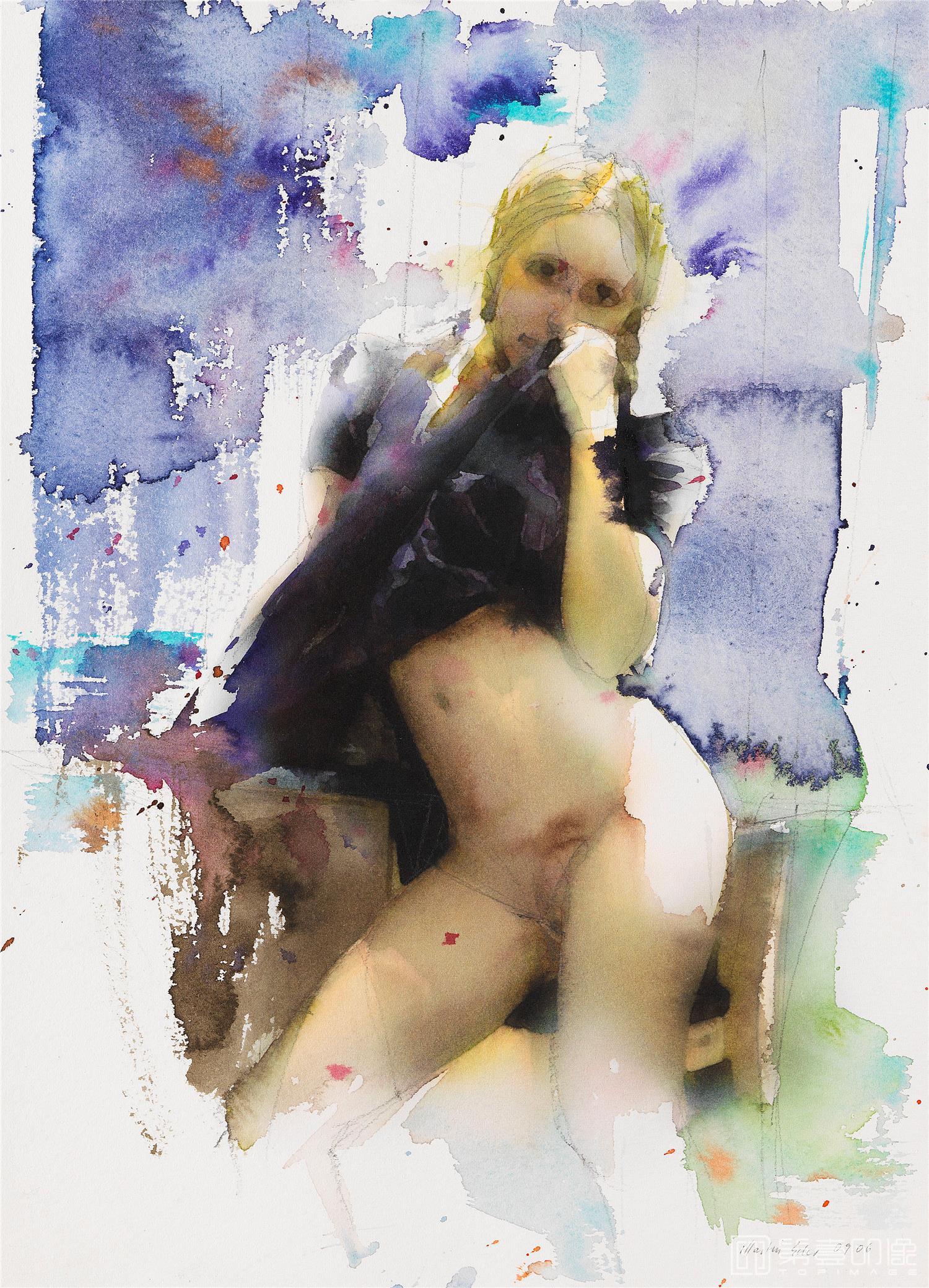 水彩画-欧美顶尖艺术抽象绘画图集-502